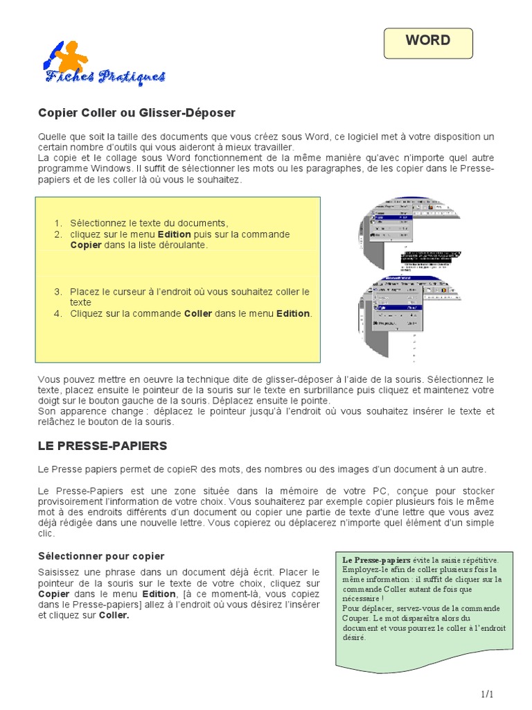 Copier Coller PDF