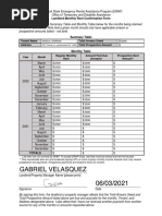 Gabriel Velasquez: Instructions: Fill in The Summary Table and Monthly Table Below For The Months Being Claimed