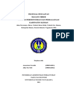 Proposal Pengajuan Magang MBKM di Dinas Perindustrian dan Perdagangan Kabupaten Sleman