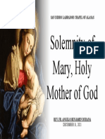 Solemnity of Mary, Holy Mother of God: San Isidro Labrador Chapel of Alasas