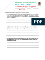 Displacement and Force Worksheet