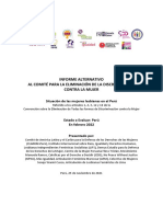 Informe Alternativo Ante La CEDAW Sobre La Situación de Las Mujeres Lesbianas en El País 2021