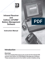 Instruction Manual, Infrared Receiver and InFORM Software