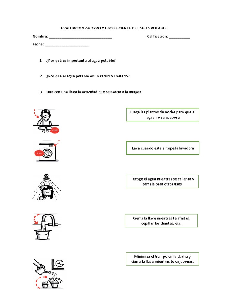 Evaluacion Ahorro y Uso Eficiente Del Agua Potable | PDF