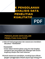 13b. Pengolahan Dan Analisis Data - Kualitatif