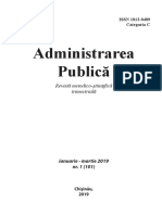 Administrarea Publică: Revistă Metodico-Ştiinţifică Trimestrială