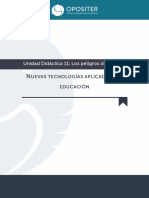 Unidad Didáctica 11: Los Peligros de Internet: Uevas Tecnologías Aplicadas A La Educación