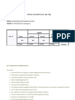 Annual Teaching Plan 2021-2022: Language ELP Portfolio Total