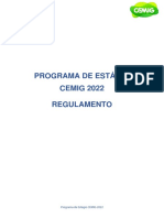 Regulamento Programa de Estágio Cemig 2022