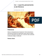 Humanismo - o Que Foi, Pensamento Humanista de Petrarca - Aula Zen