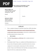Kirkland V Trump Jan6th Complaint Filed