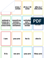 Flashcard Verb To Be
