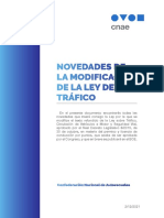 Novedades ley de tráfico