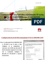 Configuración Local Del Direccionamiento IP en Las BTSs GSM (DBS3900) Con El SMT&BTSM - Version 3.1