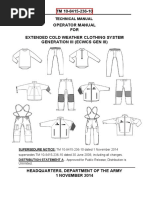 TM 10-8415-236-10 Operator Manual FOR Extended Cold Weather Clothing System Generation Iii (Ecwcs Gen Iii)