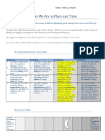 Palmy Where We Are in Place and Time Rubric