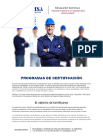 Programa de Certificacion 2018