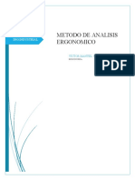 Análisis ergonómico de métodos OWAS, EPR, NIOSH, GINSHT y Snook