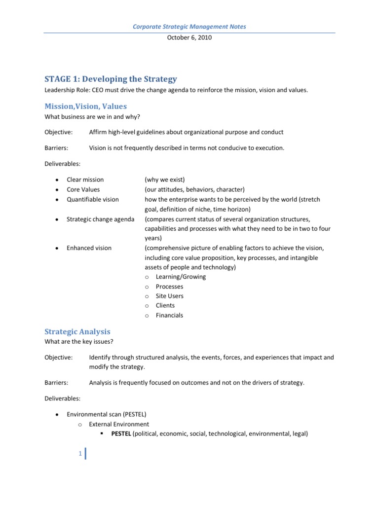 Strategy Building and Execution | PDF | Strategic Management | Goal