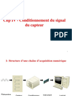 Chp IV - Conditionnement Du Signal Du Capteur