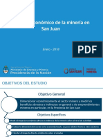 Ministerio de Energía y Minería - IMPACTO ECONOMICO MINERIA SAN JUAN Enero18