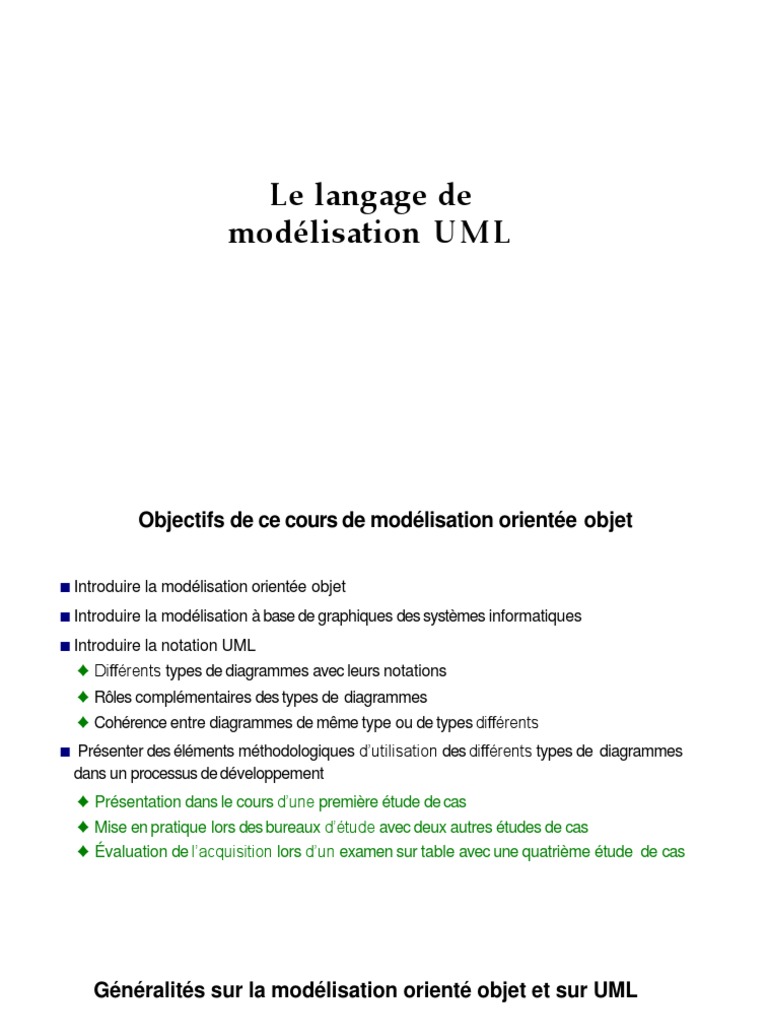 Introduction à la modélisation UML | PDF | Cas d'utilisation | Langage ...