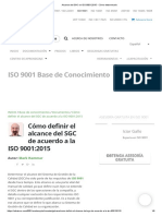 Alcance del SGC en ISO 9001_2015 - Cómo determinarlo