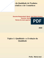 Qualidade - Evolução Da Qualidade