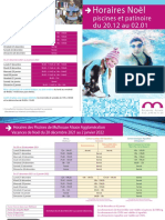 Flyer Piscines Horaires