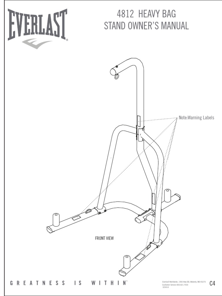 Dual Station Everlast Powercore Dual Bag And Stand Assembly