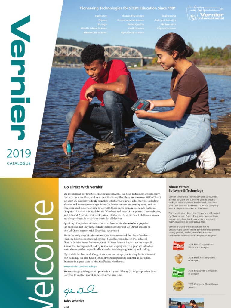 Vernier International Catalog PDF Chromebook Ios