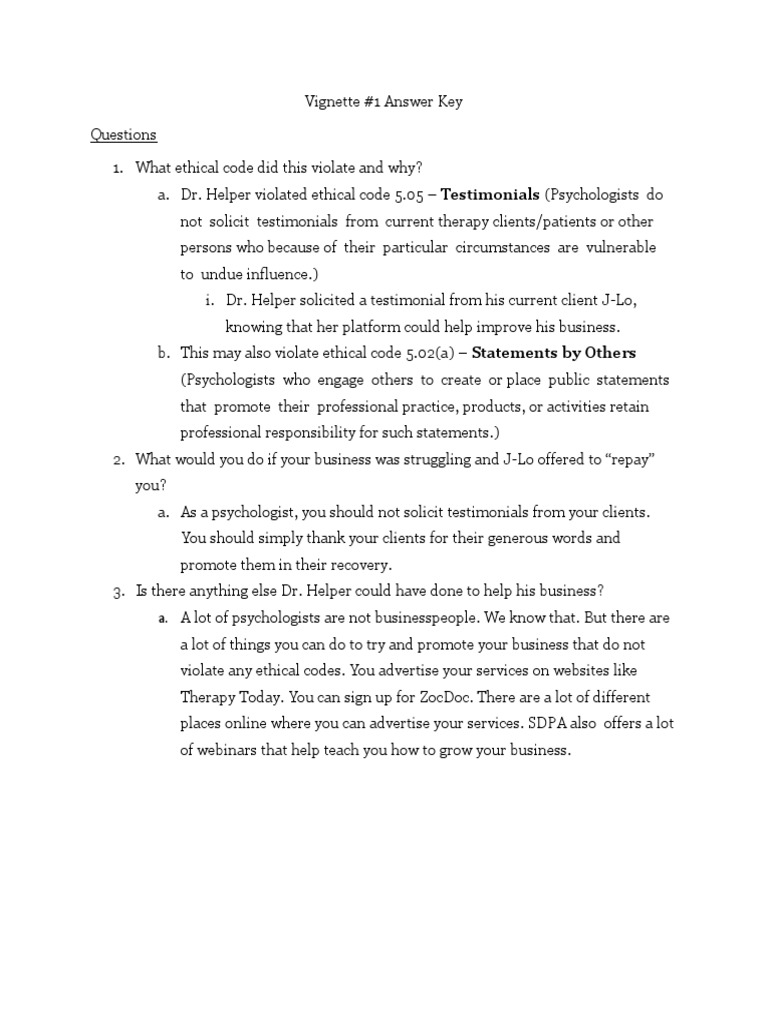 Psychology 1 Answer Key PDF