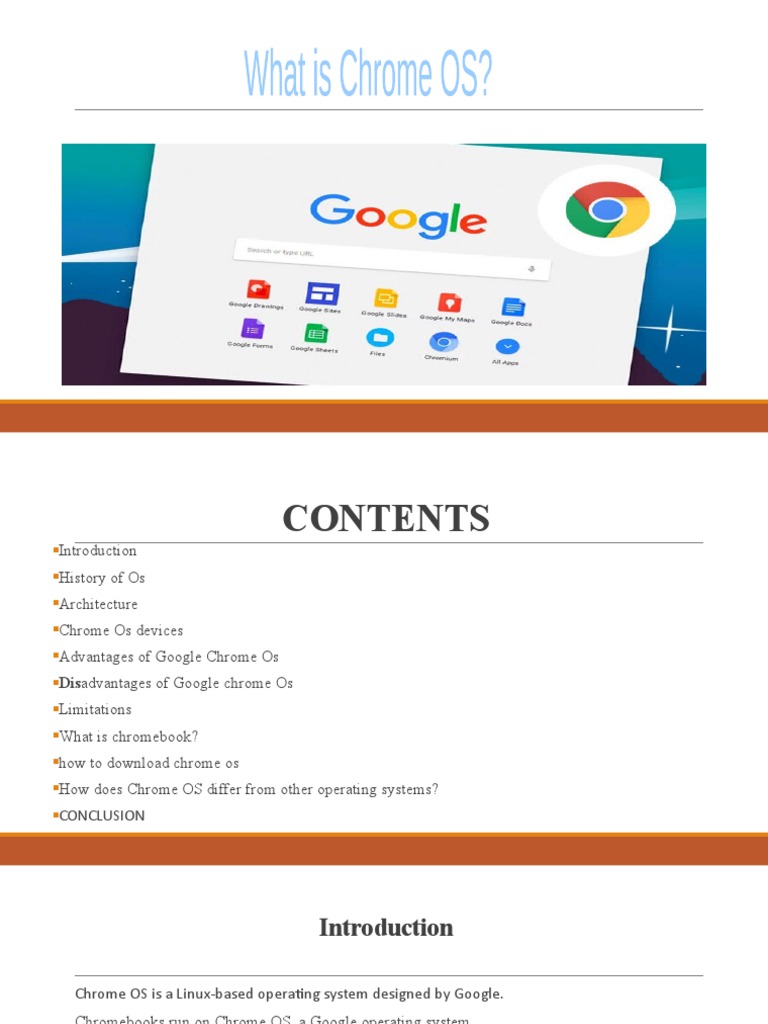 Presentation Chrome Os PDF Chromebook Operating System