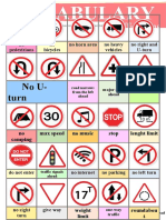 25 Traffic Signs Pictionary Picture Dictionaries - 140591