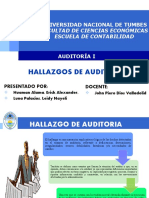 Hallazgo de Auditoria