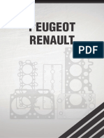 Peugeot Renault 1.6 16V motores jogos de juntas