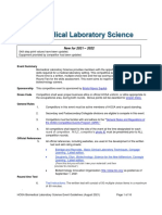 New 2021-2022 Biomedical Lab Science Guidelines