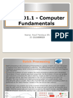 CSE 201.1 - Computer Fundamentals: Name: Rowf Ferdous Ifti ID:21103023