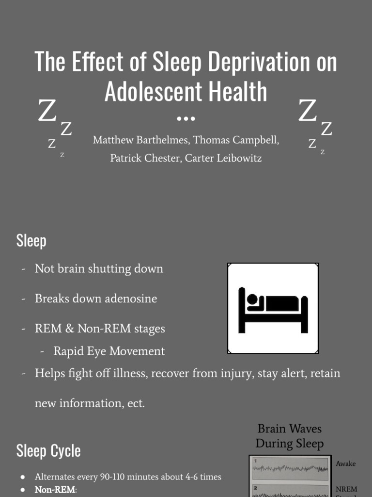 Impact of Sleep Deprivation on Teens | PDF | Sleep | Sleep Deprivation