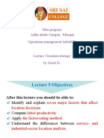 OM Lecture 5 Location Strategies