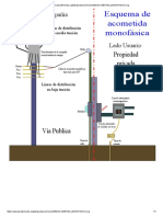 Esquema de Acometida Monofásica