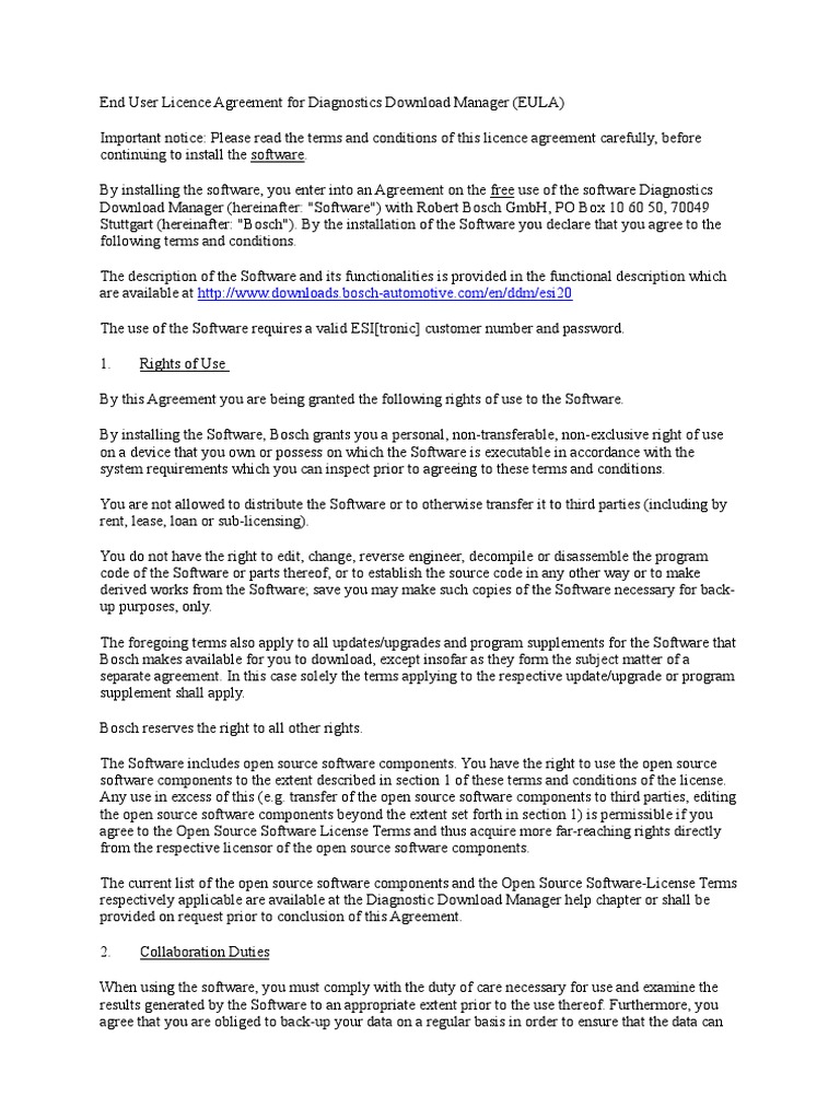 Understanding the Legal Terms and Conditions for Using Bosch's