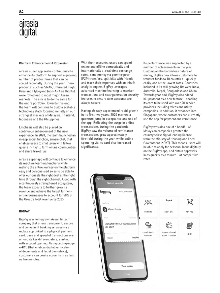 AirAsia's Digital Platform Growth | PDF | Sustainability | Human ...