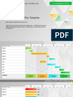 Notes For Using This Template: Quarterly Gantt Chart Template