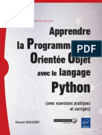 Apprendre La Rogrammation Rientée Bjet Langage: P O O Python