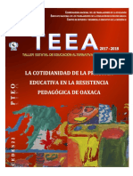 Teea_2017-2018 La Cotidianidad de La Practica Educativa en La Resistencia Pedagógica de Oaxaca