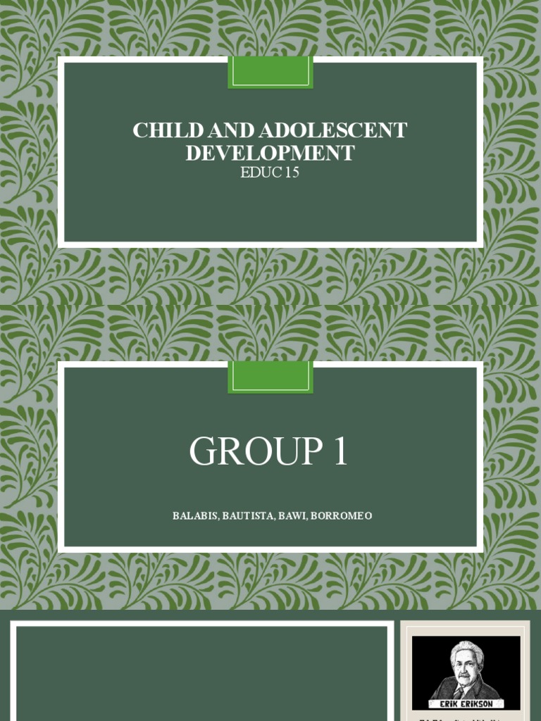 Erikson's 8 Stages of Development | PDF | Behavioural Sciences | Human ...