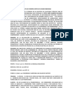 Minuta de Compra Venta de Lote de Terreno