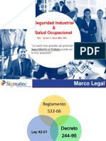 Seguridad Industrial y Salud Ocupacional: Marco Legal y Normativo