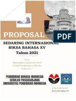 Proposal Riksa Bahasa XV Tahun 2021